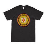 2-23 Marines Combat Veteran T-Shirt Tactically Acquired Black Clean Small