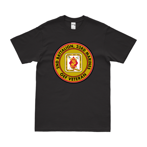 2-23 Marines OEF Veteran T-Shirt Tactically Acquired Black Clean Small
