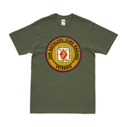 2-23 Marines Veteran T-Shirt Tactically Acquired Military Green Distressed Small