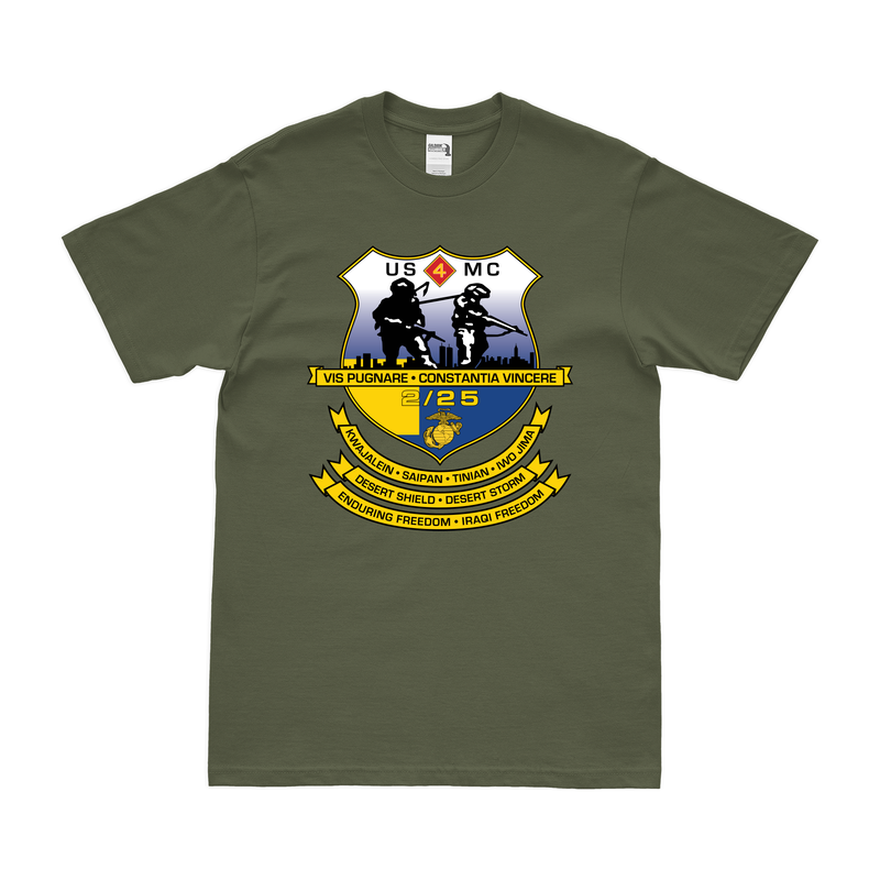 2/25 Marines Logo Emblem T-Shirt