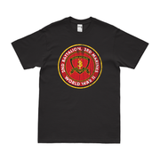 2nd Battalion 3rd Marines (2/3 Marines) World War II T-Shirt Tactically Acquired Black Distressed Small