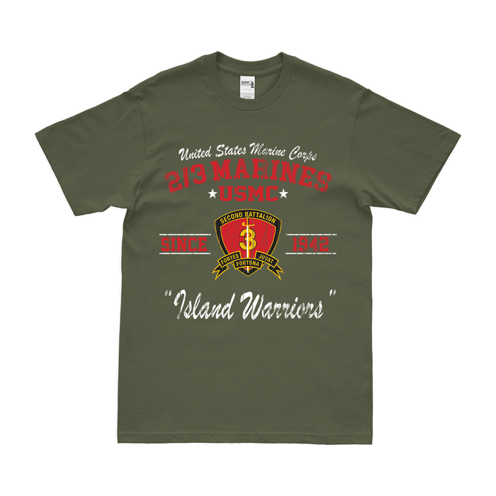 2nd Bn 3rd Marines (2/3 Marines) 'Island Warriors' USMC Legacy T-Shirt Tactically Acquired   