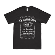 2nd Battalion 3rd Marines (2/3 Marines) Whiskey Label T-Shirt Tactically Acquired Black Small 