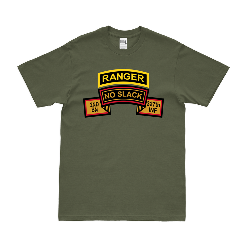 2-327 Infantry Regiment "No Slack" Ranger Tab T-Shirt