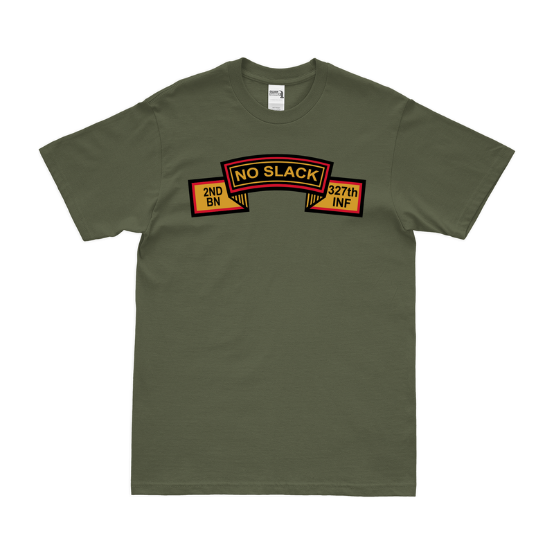 2-327 Infantry Regiment "No Slack" Tab Emblem T-Shirt
