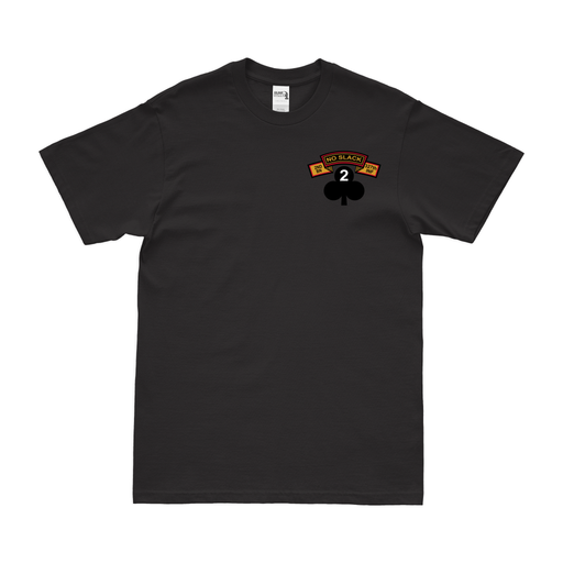 2-327 IR "No Slack" Shamrock Emblem Left Chest T-Shirt Tactically Acquired Small Black 