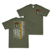 Double-Sided 2-327 'No Slack' American Flag T-Shirt Tactically Acquired Military Green Small 