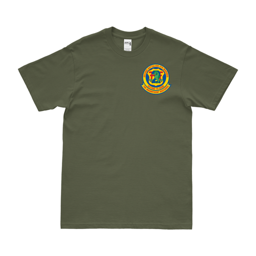 2/4 Marines Logo Left Chest Emblem T-Shirt Tactically Acquired Small Military Green 