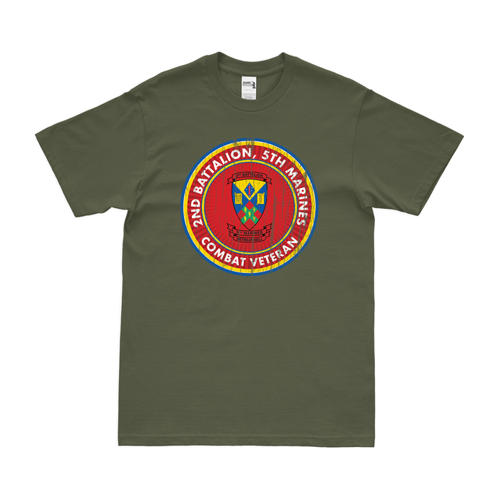 2nd Bn 5th Marines (2/5 Marines) Combat Veteran T-Shirt Tactically Acquired   