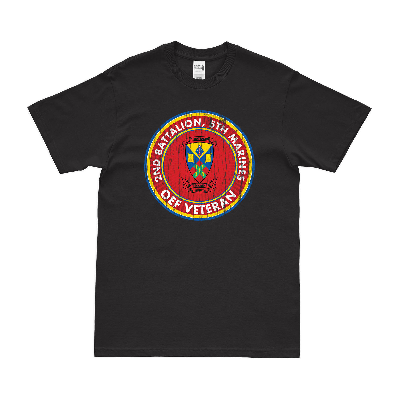2nd Bn 5th Marines (2/5 Marines) OEF Veteran T-Shirt Tactically Acquired   