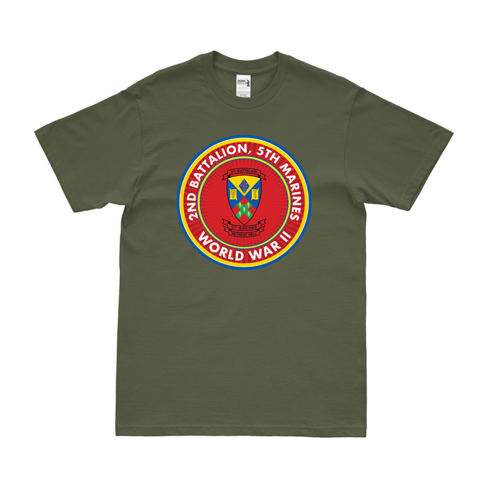 2nd Bn 5th Marines (2/5 Marines) World War II T-Shirt Tactically Acquired   