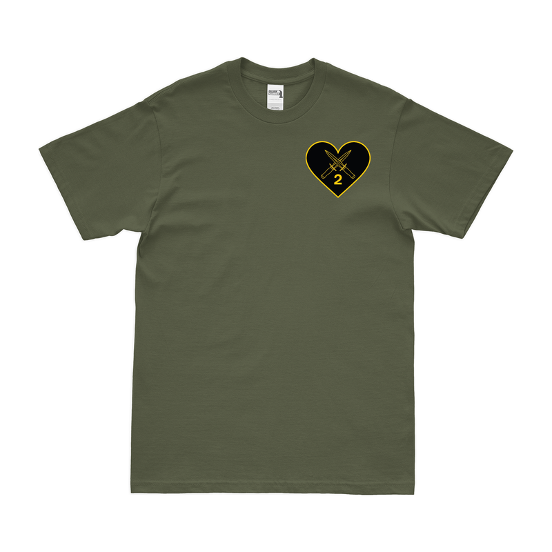 2-502nd Infantry Regiment "Strike Force" Left Chest T-Shirt
