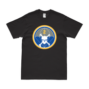 2-504 Airborne Infantry Regiment Logo T-Shirt Tactically Acquired Black Clean Small