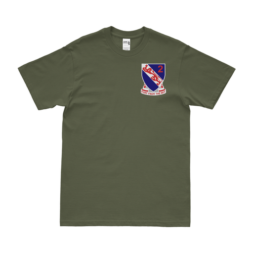 2-508 PIR '2 Fury' Logo Left Chest Emblem T-Shirt Tactically Acquired Military Green Small 