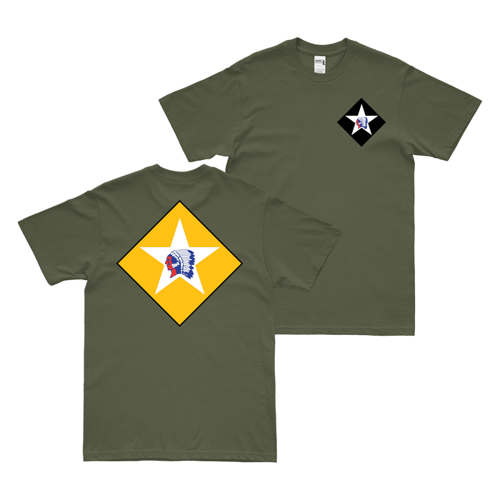 Double-Sided 2-6 Marines 6th Marine Regiment T-Shirt Tactically Acquired Military Green Small 