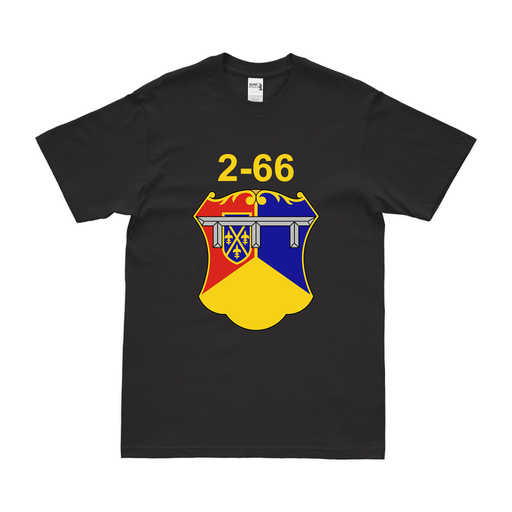 2-66 Armor Regiment Unit Emblem T-Shirt Tactically Acquired Black Clean Small