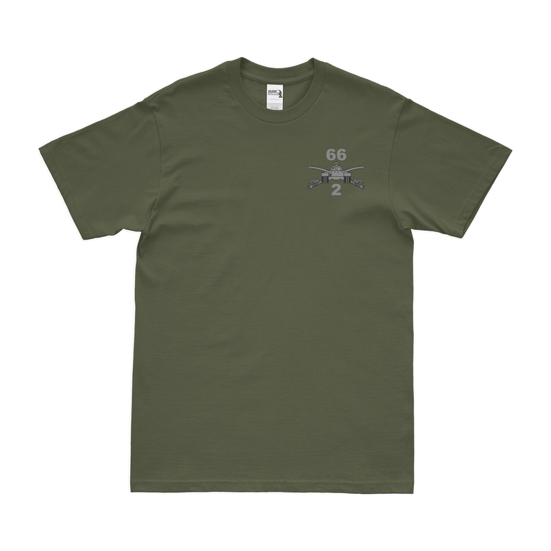 2-66 Armor Regiment Left Chest Branch Emblem T-Shirt
