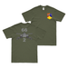 Double-Sided 2-66 Armor Regiment Branch Emblem T-Shirt Tactically Acquired Military Green Small 