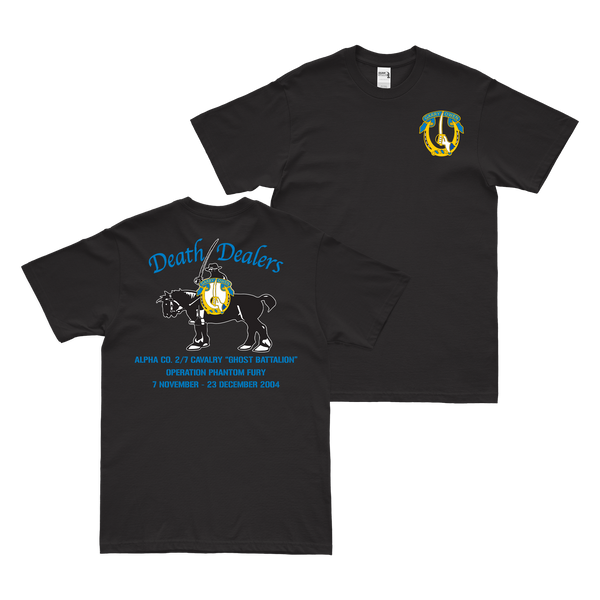 Alpha Co. 2-7 CAV Phantom Fury Death Dealers T-Shirt