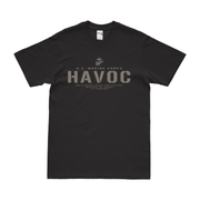 2/7 Marines 'Havoc' Motto T-Shirt Tactically Acquired Black Small 