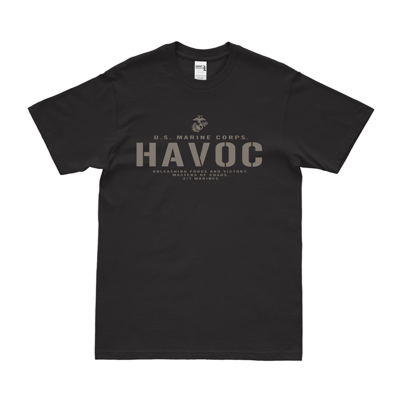 2/7 Marines 'Havoc' Motto T-Shirt