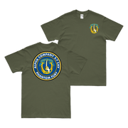 Alpha Co. 2-7 Cavalry Phantom Fury OIF Emblem T-Shirt Tactically Acquired Military Green Small 