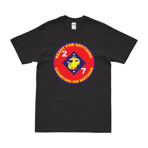 2/7 Marines Vietnam Unit Emblem T-Shirt Tactically Acquired Black Clean Small
