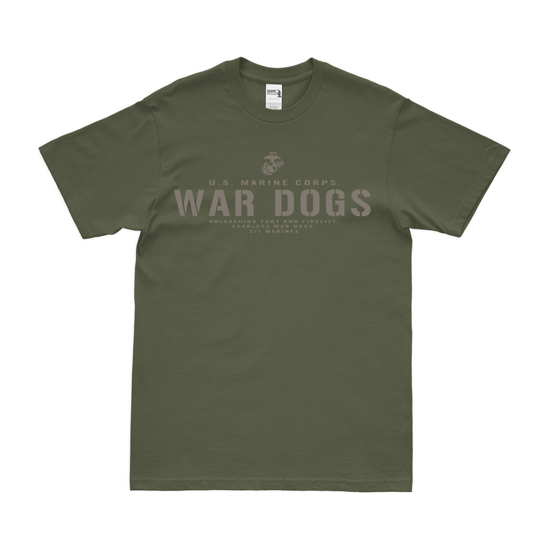 2/7 Marines 'War Dogs' Motto T-Shirt