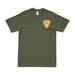 Vintage 2/9 Marines Left Chest Logo Emblem T-Shirt Tactically Acquired Small Military Green 