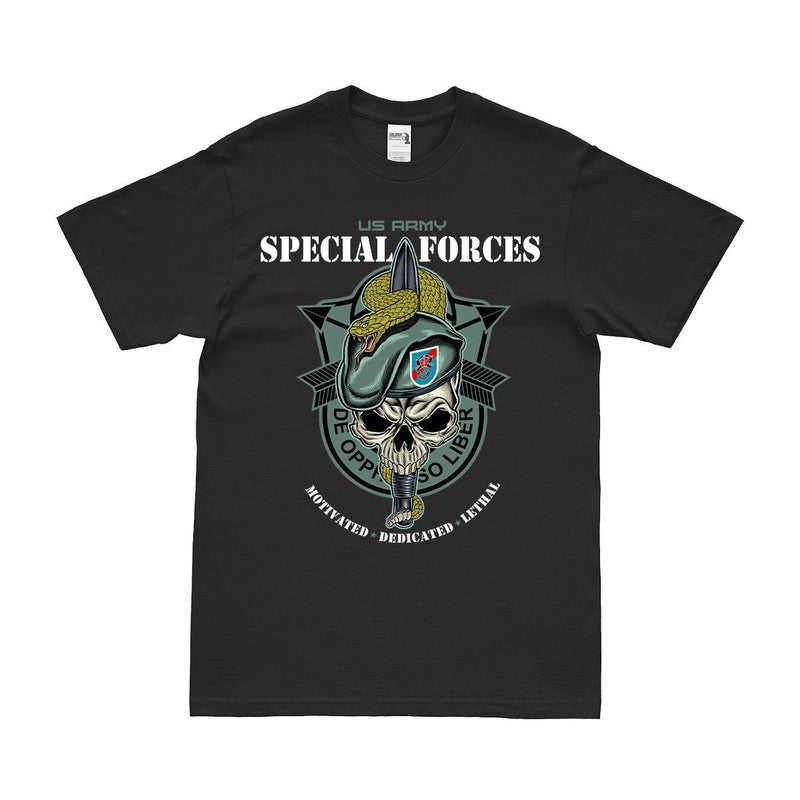20th Special Forces Group (20th SFG) 'Snake Eaters' Skull T-Shirt