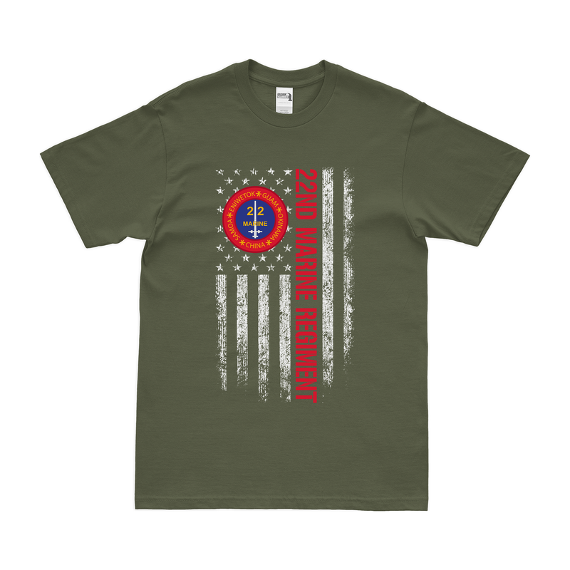 22nd Marine Regiment Modern Design T-Shirt