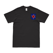 23rd Marine Regiment Emblem Left Chest Logo T-Shirt Tactically Acquired Small Black 