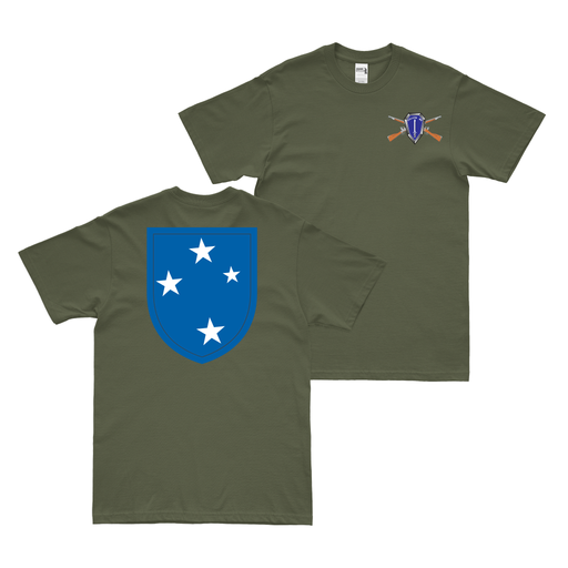 Double-Sided 23rd Infantry Division SSI T-Shirt Tactically Acquired Small Military Green 