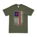 23rd Marine Regiment American Flag T-Shirt Tactically Acquired Military Green Small 