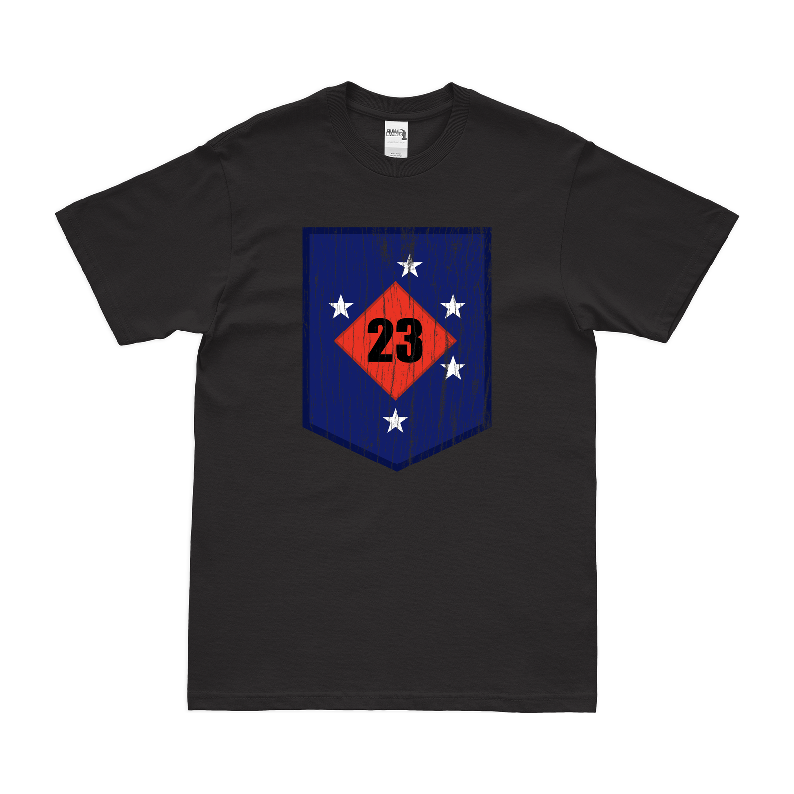 23rd Marine Regiment Logo Emblem T-Shirt Tactically Acquired Black Distressed Small