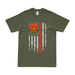 24th Marine Regiment American Flag T-Shirt Tactically Acquired Military Green Small 