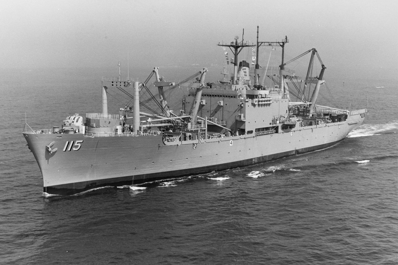 USS Mobile Bay LKA-115 Underway