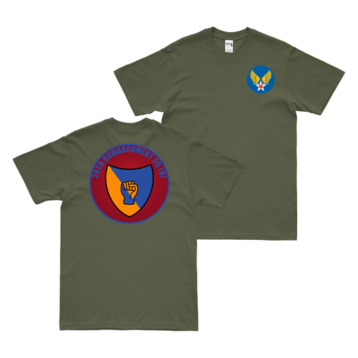 Double-Sided 26th Bombardment Squadron WW2 AAF T-Shirt Tactically Acquired Military Green Small 