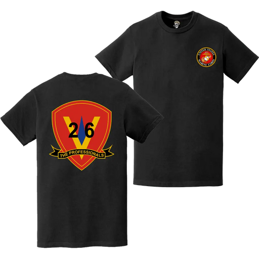 Double-Sided 26th Marine Regiment EGA Logo T-Shirt Tactically Acquired   