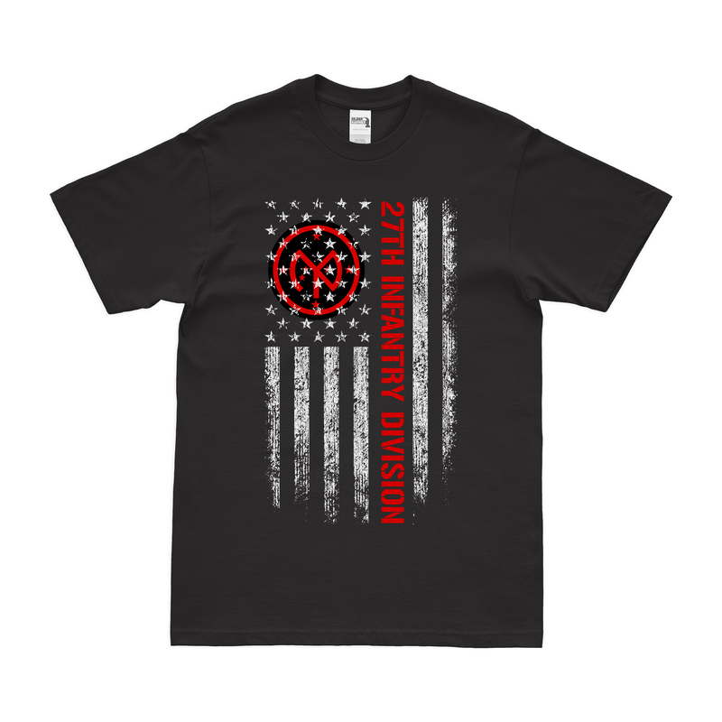 U.S. Army 27th Infantry Division American Flag T-Shirt