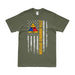 Patriotic 27th Armored Division 'Empire' American Flag T-Shirt Tactically Acquired Small Military Green 