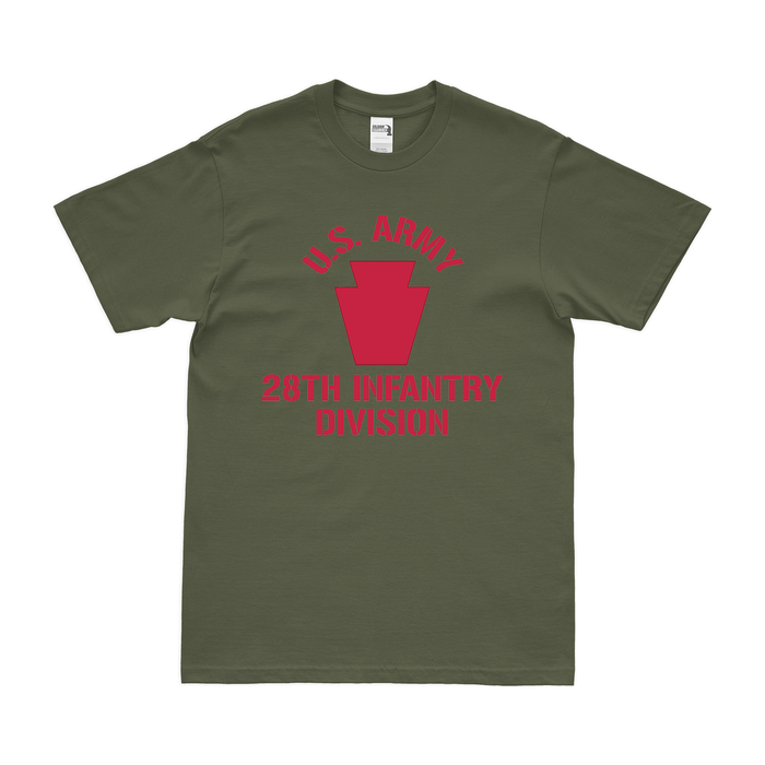 U.S. Army 28th Infantry Division Legacy T-Shirt Tactically Acquired Small Military Green 