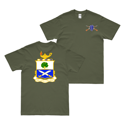 Double-Sided 29th Infantry Regiment T-Shirt Tactically Acquired Military Green Small 