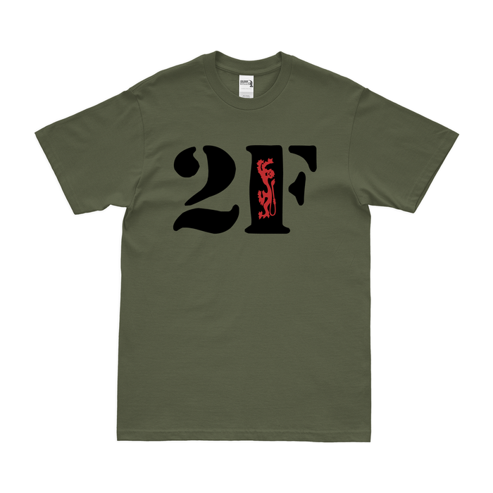 2-508 Parachute Infantry Regiment "2 Fury" T-Shirt Tactically Acquired Military Green Clean Small