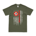 2nd Tank Battalion USMC American Flag T-Shirt Tactically Acquired Military Green Small 