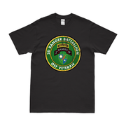 2d Ranger Battalion OEF Veteran T-Shirt Tactically Acquired Black Distressed Small