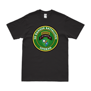 2d Ranger Battalion Veteran T-Shirt Tactically Acquired Black Clean Small