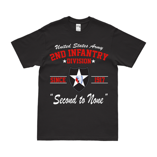 2nd Infantry Division Since 1917 Unit Legacy T-Shirt Tactically Acquired Black Small 