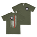 Double-Sided 2nd Infantry Division American Flag T-Shirt Tactically Acquired Military Green Small 