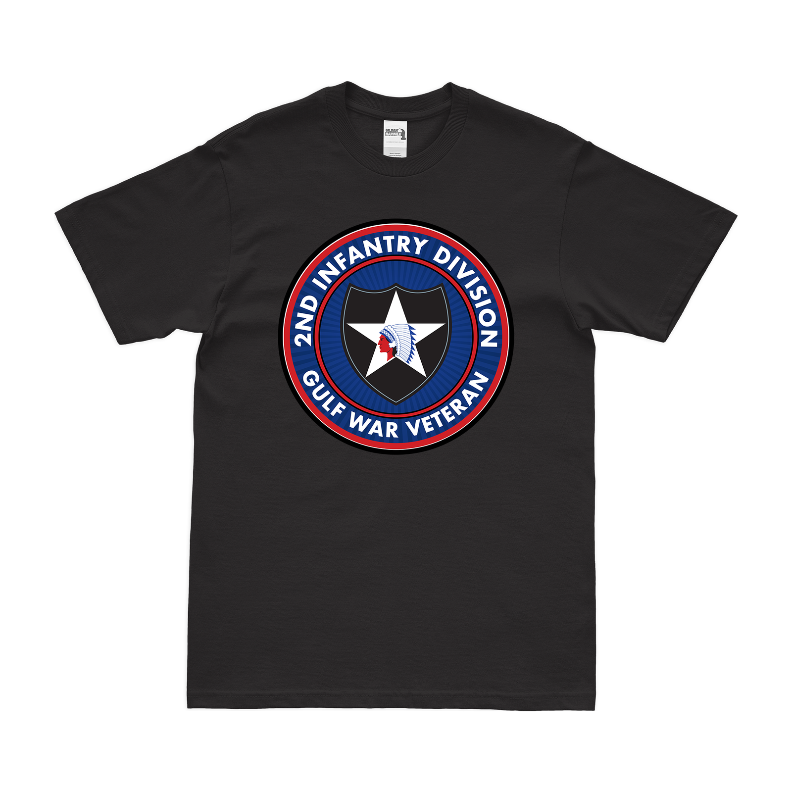 U.S. Army 2nd Infantry Division Gulf War Veteran T-Shirt Tactically Acquired Black Small 